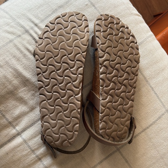 Birkenstock taupe Sandals with Cork Footbed and Adjustable Straps - Picture 2 of 4